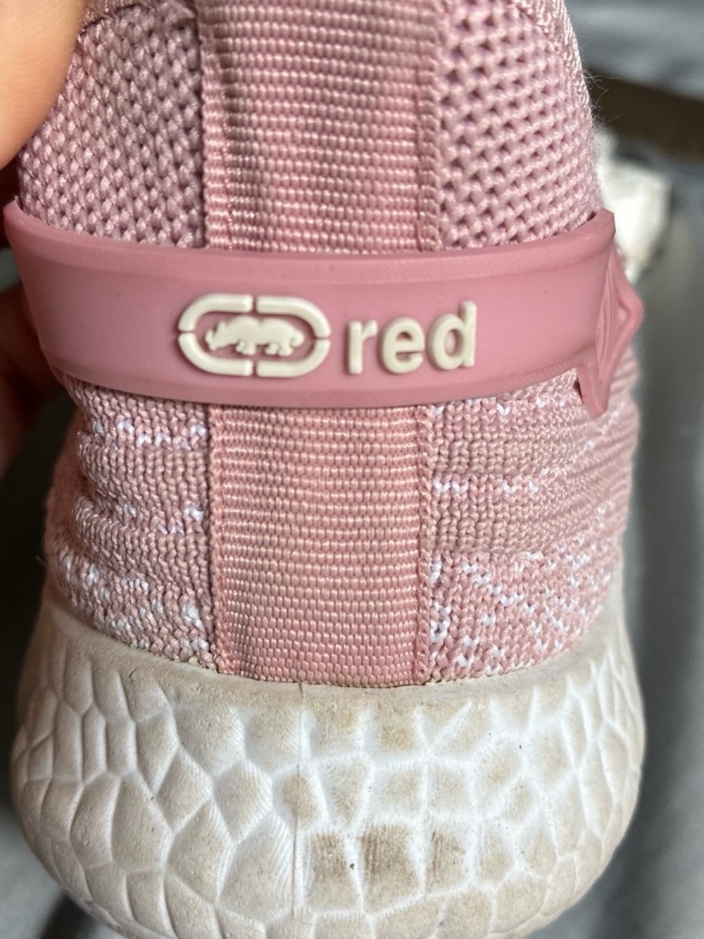 Women's Knit Athletic Sneakers - Pink - Picture 2 of 4